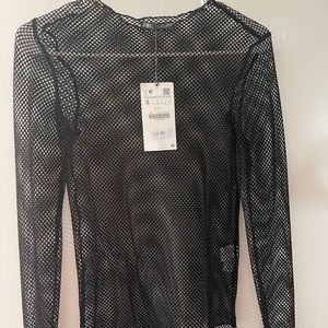 Zara Fishnet Top